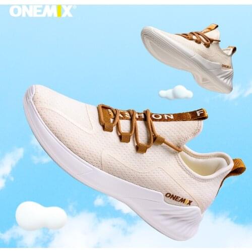 ONEMIX Men Tennis Shoes Slip On Breathable Classics Style Jogging Shoes Gym Fitness Trainer Tenis Man Sneakers Sport Shoes