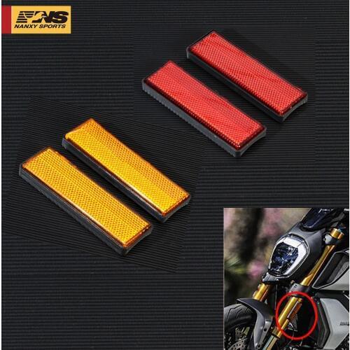 Ew Front Fork Leg Reflector Reflective Sticker For Ducati Monster 600 696 795 821 796ABS 1200S 1100