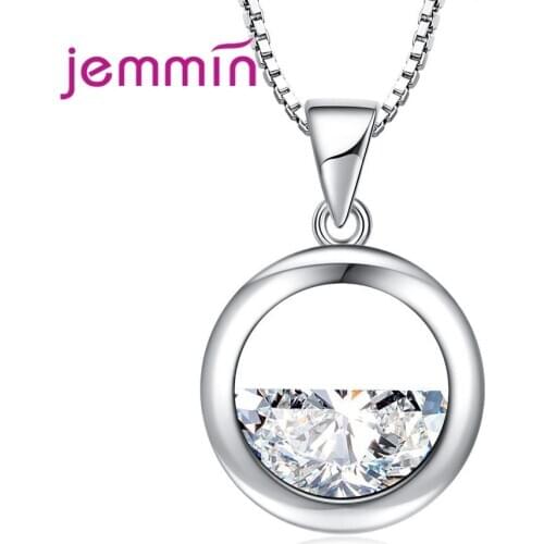 Pendant Necklace For Lovers Engagement Anniversary Decoration Fashion Jewelry 925 Sterling Silver Austrian Crystal