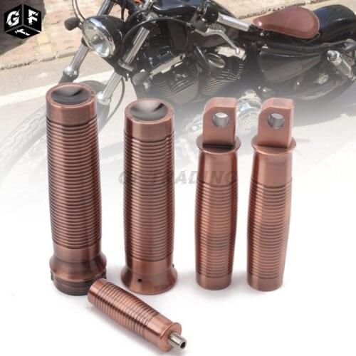 Bronze Color Retro Rough Crafts Custom Footrest+Shifter Peg+Handlebar Grips For Harley SportsterXL883 1200 72 Dyna Fat Boy