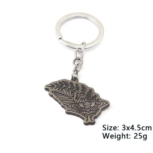 The Last of Us:Part II Allie Tattoo Necklace Pendant Long Chain Necklace Keychain Combination Keyrings For Men