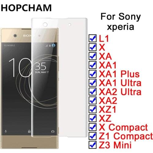 2.5D 9H Tempered Glass for Sony Xperia 1 XZ4 XZ3 X XZ1 X Compact XA1 XA Ultra XZ XZS XZ2 XZ Premium Screen Protector Glass