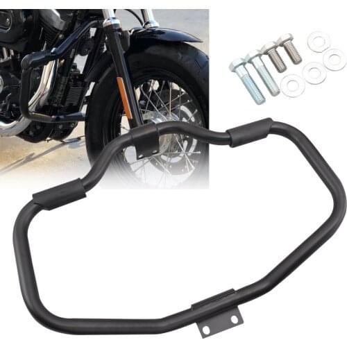 Motorcycle Engine Guards Buffer Crash Bars Knee Legs Frame Protector Bumper Black For Harley Sportster XL 883 1200 04-19 Models