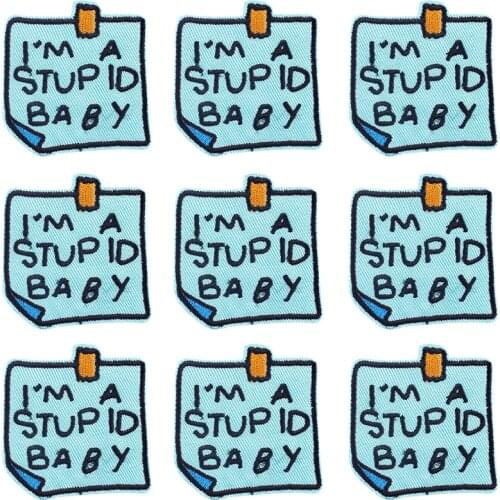 10Pcs/Lot Letter Patch Iron On Patches For Clothes Slogan Embroidered Patches For Clothes Badge Patch Appliques Sew Decor