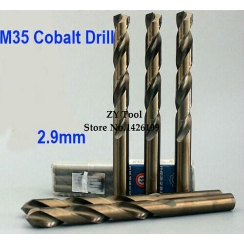 10PCS TG 2.9mm cobalt high speed steel straight shank drill Hep flowers Hep flowers stainless steel straight shank drill