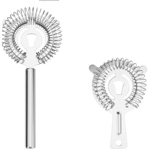 100 Pcs Cocktail Strainer Stainless Steel Ice Mixed Drink Colander Filter Professional Percolator Bar Accessories Wholesale K1