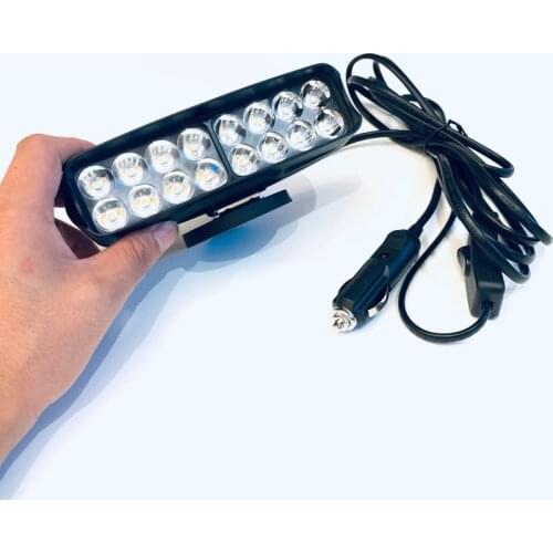 3 meter Spring wire Cigar lighter on/off Rubber Magnetic led lamp holder Car Led Spot/Flood Offroad work light 4x4 Headlight set