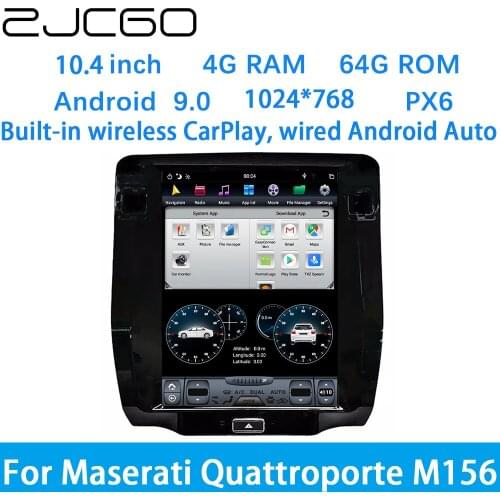 ZJCGO Car Multimedia Player Stereo GPS DVD Radio Navigation Android Screen System for Maserati Quattroporte M156 2013~2020