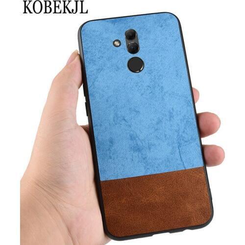 Huawei Mate 20 Lite Case Silicone Edge PU Leather Back Cover Phone Case Huawei Mate 20 Lite SNE-LX1 Mate20 Lite 20Lite Case 6.3