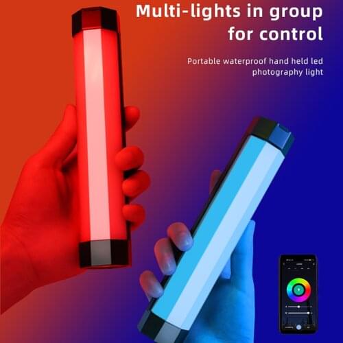 For Youtube Tik tok Vlog LED Photography Light Stick Tube Handheld RGB LED PavoTube Soft Light Portable Phone APP Remote Control
