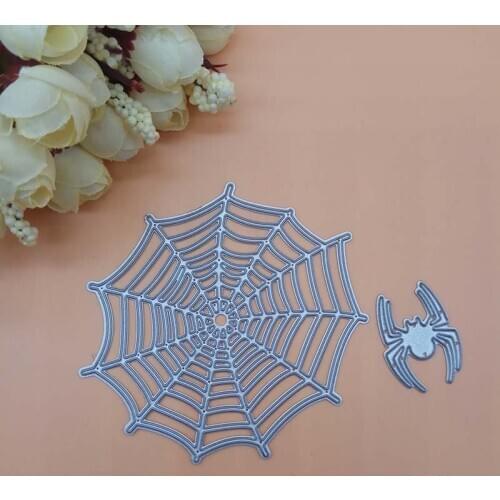 Halloween Spider Cobweb Funny Decor Card Metal Cutting Dies cutter Knife Stencil DIY Scrapbook Paper Photo Craft Template Dies