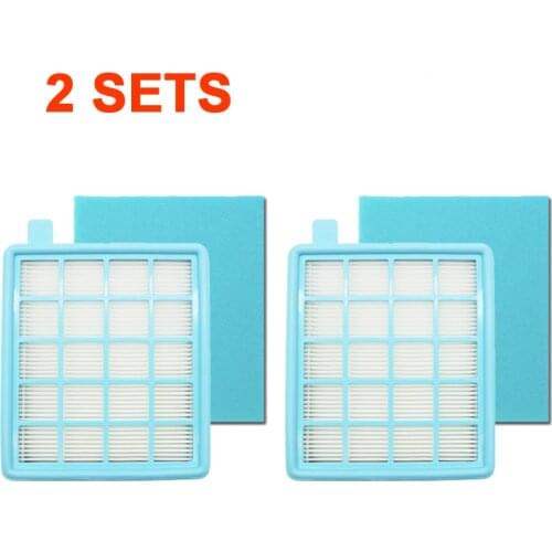 4Pcs/2Sets Hepa Filters for Philips FC8470 FC8471 FC8472 FC8473 FC8474 FC8476 FC8477 Robot Vacuum Cleaner Parts Accessories
