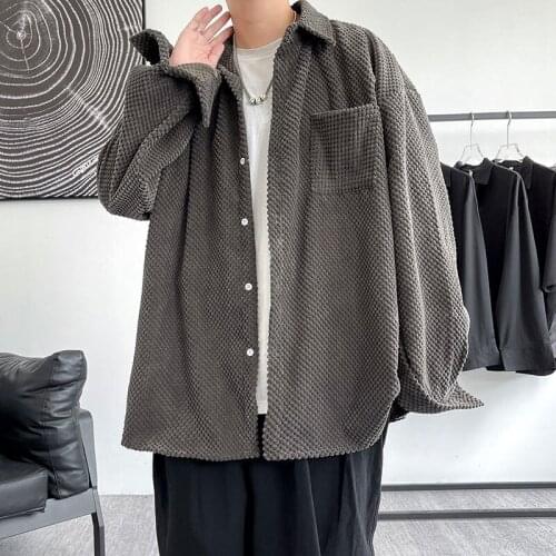 HYBSKR Mens Corduroy Shirts