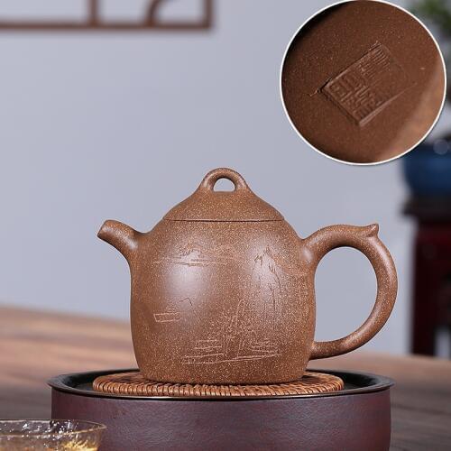 Yixing Handmade Teapot Purple Clay Kung Fu Kettle Creative Drinkware Send Gift Box Chinese Teaware
