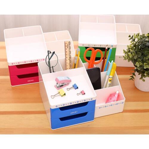 Creative Fashion Multi-function Pen Holder Cute Stationery Storage Box Desktop Organizer Office
