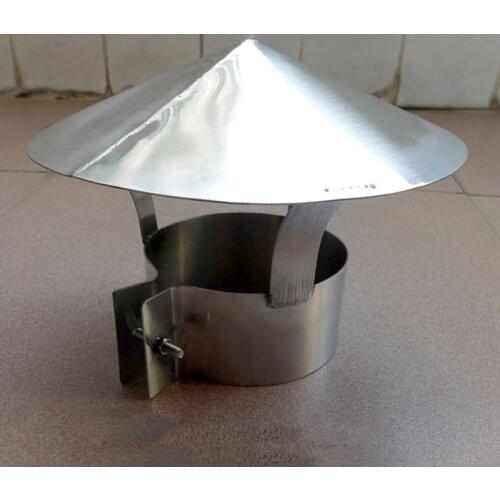 Roof rain cap vent caps vent pipe exhaust cap wind cap chimney caps/covers for stove boiler exhaust rain adjustable od50-250mm