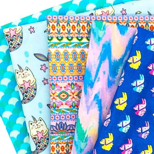 50*145cm Horse Unicorn 100% Pure Cotton or Polyester Cotton Material Patchwork Sewing Fabrics Quilt Needlework DIY Cloth