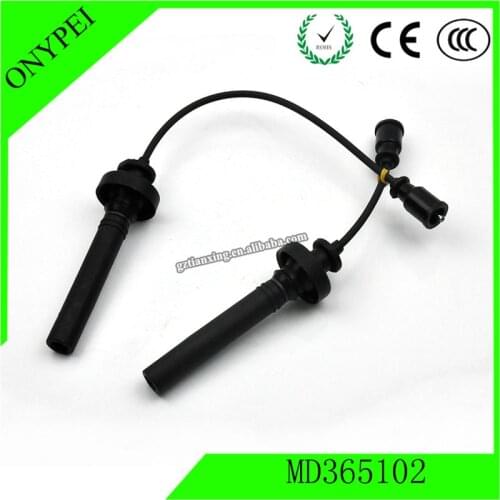 MD365102 2pcs Ignition Cable Spark Plug Wire Set For Mitsubishi Lancer GX 4G18