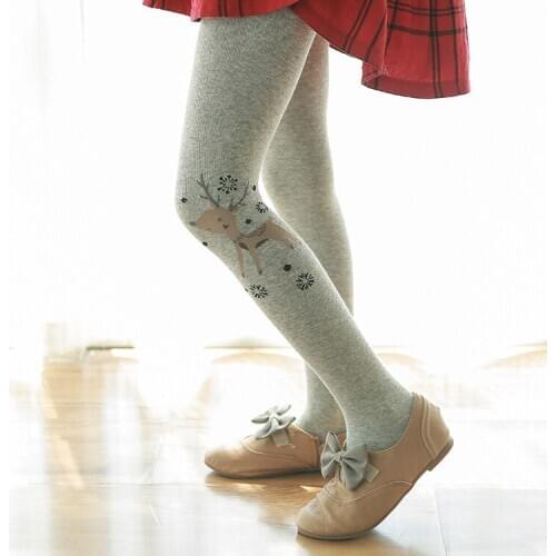 Lovely Spring Baby Tights Cotton Cute Girl Tights Clothes Winter 2020 children pantyhose Pure cotton snow baby fawn pantyhose