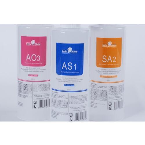 SET Aqua Peeling Solution Beautiful Voices AS1 + SA2+AO3 Hydra Dermabrasion 400ml/bottle