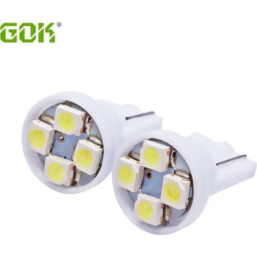 Whole Sale!!! car led auto led w5w 194 t10 4SMD led 3528 1210 t10 4led Wedge lamp Bulbs Car Side Indicator Light 1000pcs/lot