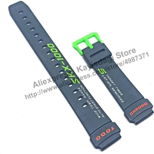Original Casio SKX-1000 - Watch Band Strap 18mm Gray Rubber NOS