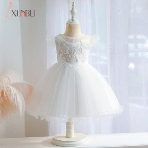 1-6Years Flower Girl Dress For Girls Costume Princess Gown Appliques Lace Mesh Summer Wedding Party платье для девочки vestido