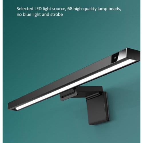 USB Screen Hanging Light Tricolor Stepless Dimming Eye-Care LED Desk Lamp Night Office Computer PC Monitor Study Reading Lamp