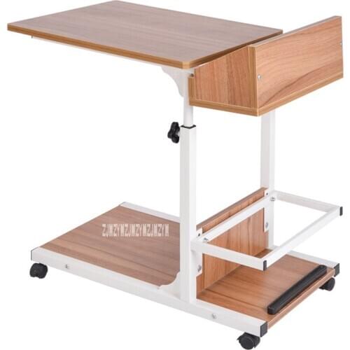 Portable Computer Table Adjustable Lifting Standing Laptop Desk Bedroom Removable Storage Small Side Table Mini Sofa Cabinet