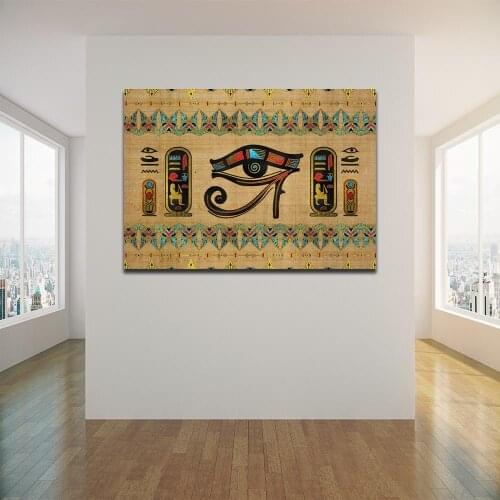 Canvas Poster Eye of Horus Ornament Wall Art Painting Posters and Prints Nordic Wall Pictures for Home Decor No Framed