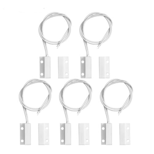 Wired MC-38 Door Window Sensor Magnetic Switch for Home Alarm System Suppor NO /NC