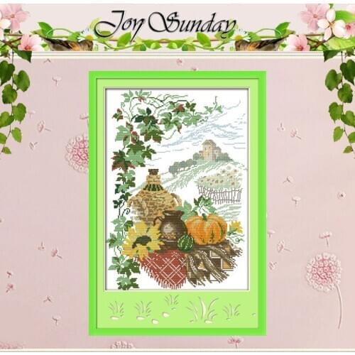 Harvest Season Patterns Counted Cross Stitch 11CT 14CT Cross Stitch Set Wholesale Scenery Cross-stitch Kit Embroidery Needlework