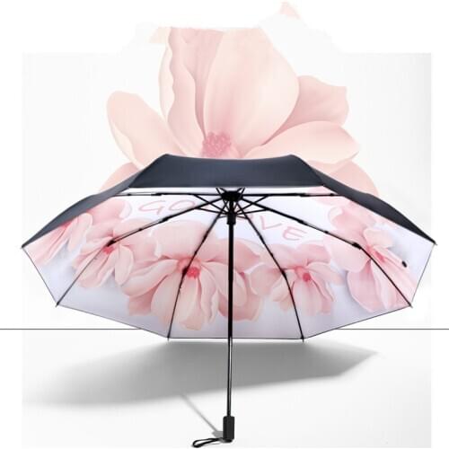 Ultra Light Mini Foldable Automatic Umbrella 8 Ribs Capsule Sunny And Rainy Sunshade Anti UV Fashion Girls Women Umbrellas