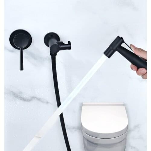 Concealed Cold And Hot Mixer Hand-Held High Pressure Washer Douche Toilet Mop Wash Bidet Bathroom Washing Shower Head