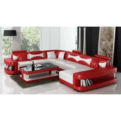 Modern simple L shaped sleep sofa set designs sofa bed leather sofas sectionals for living room furniture