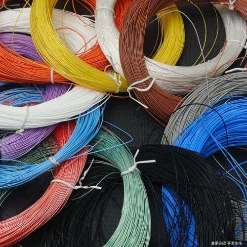 500Meters High pure copper silver Plated Earphone Extension Repair Wire FEP DIY Cable Custom 7*0.1 Dia:0.65mm