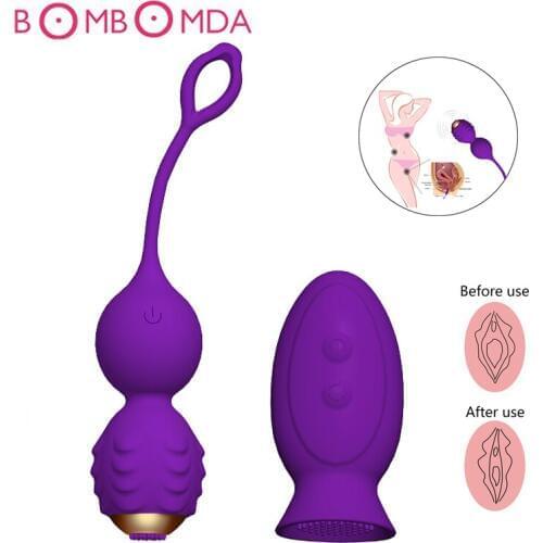 Adults Vaginal Tighten Exercise Sex Toys for Women G Spot Massage Remote Vibrator Kegel Ball Ben Wa Geisha Ball Vibrating Eggs