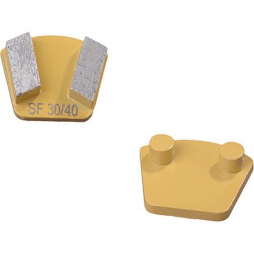 CT21 Two Pins Dimmond Grinding Segments Werkmaster Concrete Grinding Pads Floor Grinding Head for Werkmaster Floor Machine 12PCS