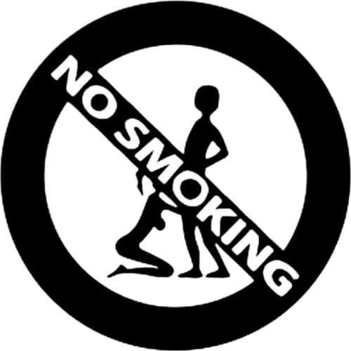 Funny Girl and Boy No Smoking Fashion Car Sticker Bumper Motorcycle Helmet Decal Vinyl Cover Scratched Waterproof PVC