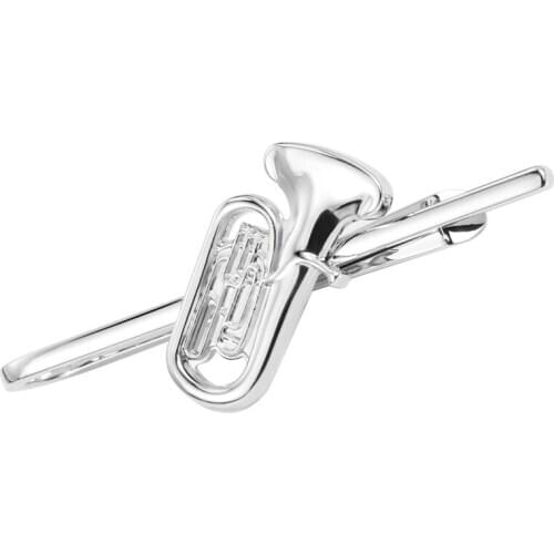 HAWSON 2020 New Arrival Horn Shape Tie Clips for Men Fashion Style Jewelry Tie Bar Pin Designed for Mens Wedding/Business