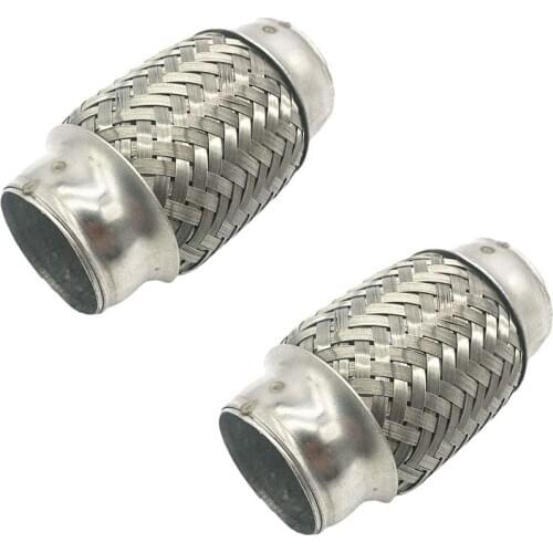 1.5x 4in Exhaust Flexible Tube Joint Repair Adaptor Pipe Stainless Steel 2x