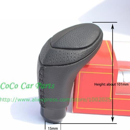 Auto Shift Knob Leather Car Gear Shift Knob Racing Shift Knob With Black Stitch Snake look