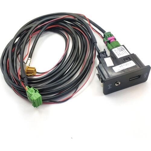 READXT For Golf 7 MK7 CarPlay USB AUX Switch MDI AMI Adapter Socket Interface Connector Cable Harness Wire Plug Auto Accessories