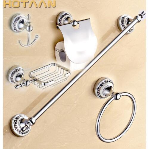 Free shipping,Stainless Steel + ceramic Bathroom Accessories ,Paper Holder,Towel Bar,Soap basket,bathroom sets