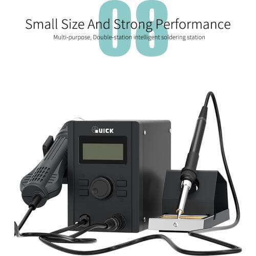 QUICK 715 2 In 1 Rework & soldering station For mobile phone repair soldering iron tools hot air gun BGA rework station
