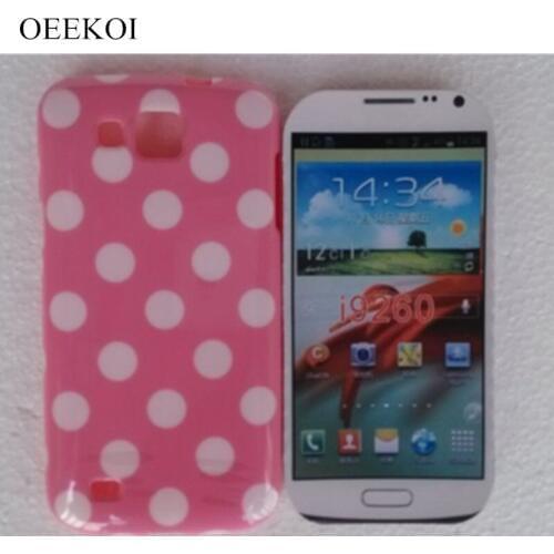 OEEKOI Polka Dots Soft TPU Gel Cover Phone Case for Samsung Galaxy Premier i9260 Free Shipping