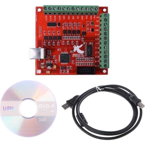 CNC USB MACH3 100Khz Breakout Board 4 Axis Interface Driver Motion Controller