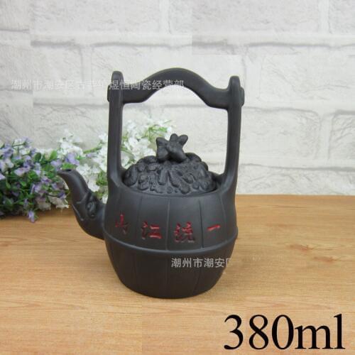 Porcelain Yixing Zisha Teapot Flat Tea Pot 380ml Handmade Kung Fu Tea Set Teapots Ceramic Chinese Ceramic Sets Kettle
