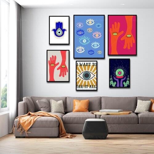 Evil Eye Wall Art Print, Esoteric Greek Evil Eye Art, Turkish Evil Eye Png esoteric art - printable