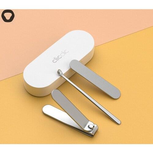 HOTO Clicclic Stainless Steel Nail Clippers Set Household Nail Trimmer Pedicure Care Nail Nanicure Tool Professional File